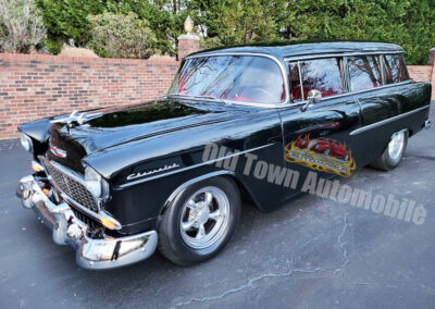 1955 Chevrolet 210 Wagon in Pitch Black at Old Town Automobile