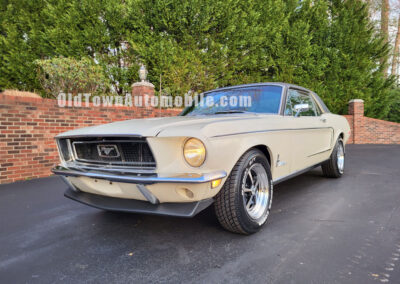 1968 Mustang Coupe in Wimbledon White at Old Town Automobile