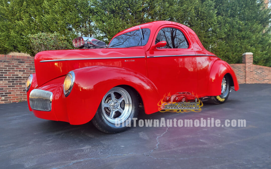 1941 Willys coupe in red