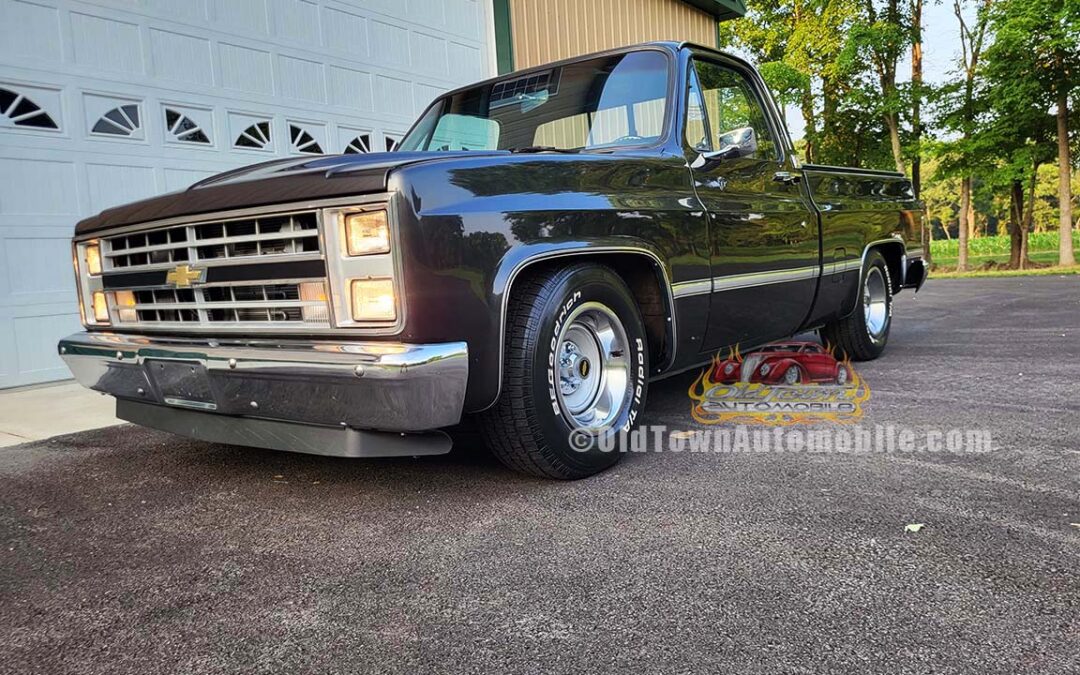 1987 Chevy Short Bed Pickup in Charcoal Metallic