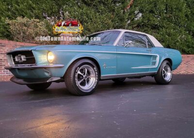 1967 Ford Mustang Coupe in Turquoise for sale at Old Town Automobile