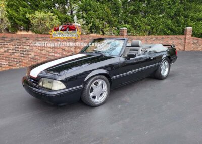 1989 Ford Mustang LX Convertible in black