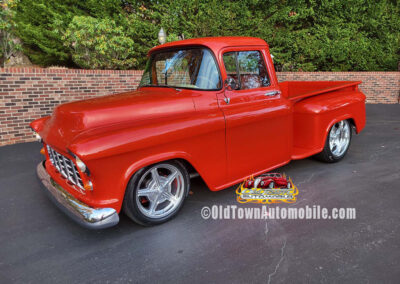 1955 Chevrolet Short Bed Restomod Truck in Tropic Orange Metallic