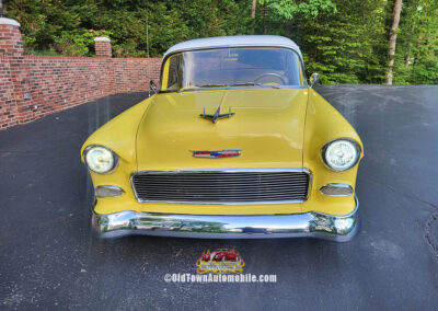 1955 Chevrolet Sedan in Yellow and White - exterior