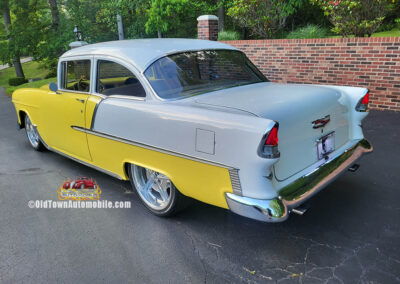 1955 Chevrolet Sedan in Yellow and White - exterior