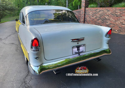 1955 Chevrolet Sedan in Yellow and White - exterior