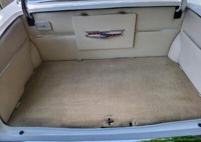 1955 Chevrolet Sedan in Yellow and White - trunk