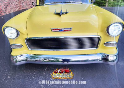 1955 Chevrolet Sedan in Yellow and White - exterior