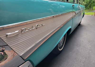 1957 Chevrolet BelAir Sedan in Turquoise - Exterior