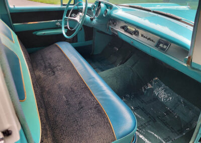 1957 Chevrolet BelAir Sedan in Turquoise - Interior