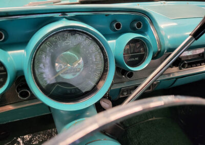 1957 Chevrolet BelAir Sedan in Turquoise - Interior
