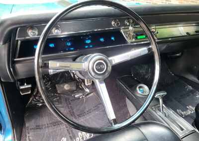 1967 Chevrolet Chevelle SS in Sapphire Blue - interior