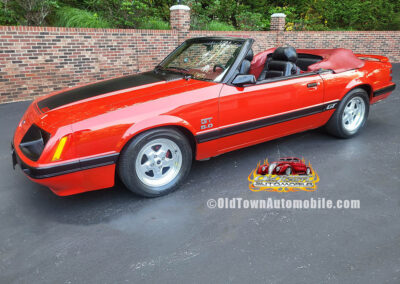 1986 Ford Mustang Convertible in Red - exterior