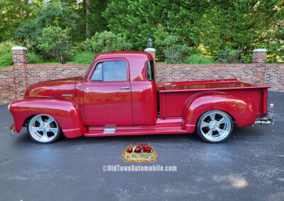 1951 Chevrolet 5-window 3100 Pickup in Cranberry Metallic - exterior