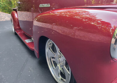 1951 Chevrolet 5-window 3100 Pickup in Cranberry Metallic - exterior
