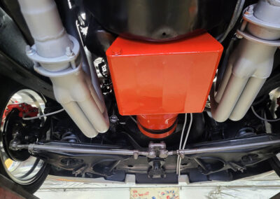 1962 Corvette in White and red interior - underneath