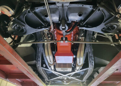 1962 Corvette in White and red interior - underneath