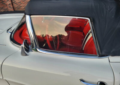 1962 Corvette in White and red interior - with black soft top