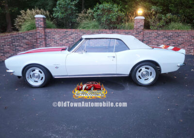 1967 Chevrolet Camaro Convertible in White with Stripes - exterior
