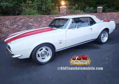 1967 Chevrolet Camaro Convertible in White with Stripes - exterior