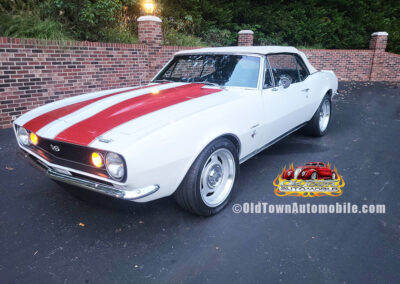 1967 Chevrolet Camaro Convertible in White with Stripes - exterior