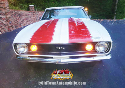 1967 Chevrolet Camaro Convertible in White with Stripes - exterior