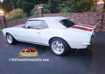 1967 Chevrolet Camaro Convertible in White with Stripes - exterior