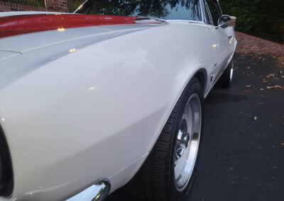 1967 Chevrolet Camaro Convertible in White with Stripes - exterior