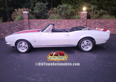 1967 Chevrolet Camaro Convertible in White with Stripes - exterior