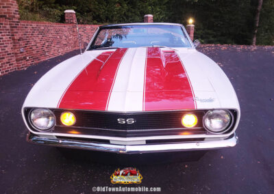 1967 Chevrolet Camaro Convertible in White with Stripes - exterior