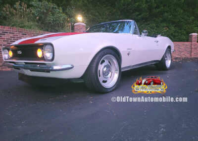 1967 Chevrolet Camaro Convertible in White with Stripes - exterior