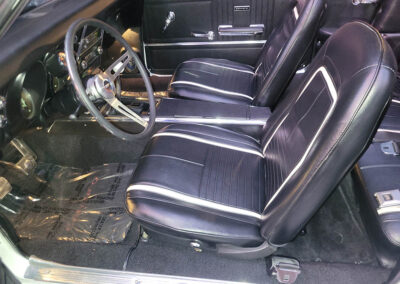 1967 Chevrolet Camaro Convertible in White with Stripes - interior