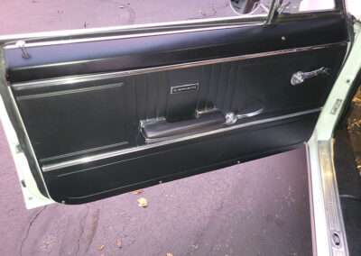 1967 Chevrolet Camaro Convertible in White with Stripes - door