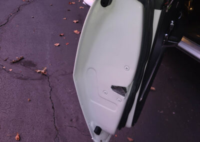 1967 Chevrolet Camaro Convertible in White with Stripes - door