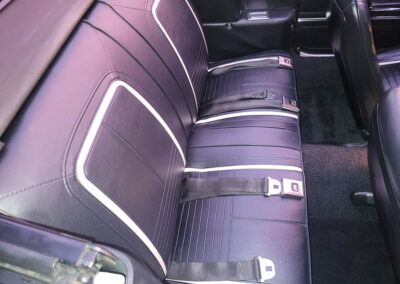 1967 Chevrolet Camaro Convertible in White with Stripes - interior