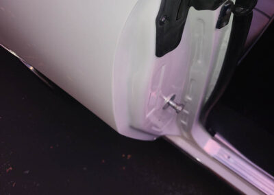 1967 Chevrolet Camaro Convertible in White with Stripes - door