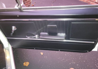 1967 Chevrolet Camaro Convertible in White with Stripes - door