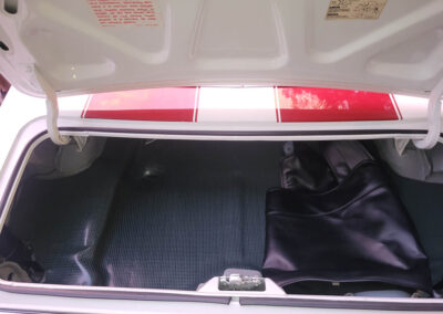 1967 Chevrolet Camaro Convertible in White with Stripes - trunk