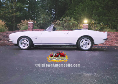 1967 Chevrolet Camaro Convertible in White with Stripes