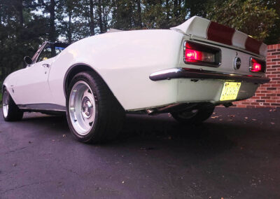 1967 Chevrolet Camaro Convertible in White with Stripes