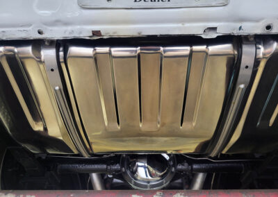 1967 Chevrolet Camaro Convertible in White with stripes - underneath