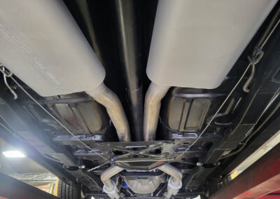1967 Chevrolet Camaro Convertible in White with stripes - underneath