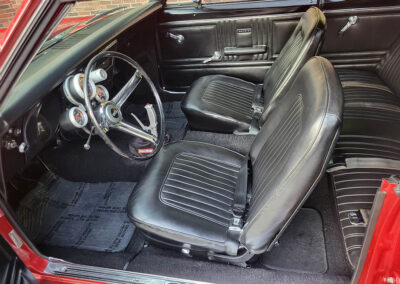 1967 Chevrolet Camaro SS in Burgundy Metallic - interior