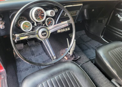 1967 Chevrolet Camaro SS in Burgundy Metallic- interior