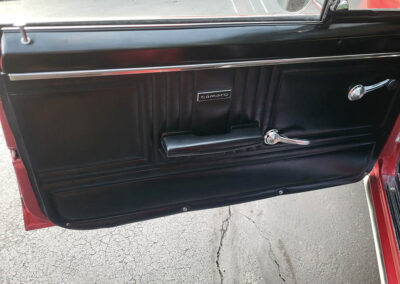 1967 Chevrolet Camaro SS in Burgundy Metallic - door