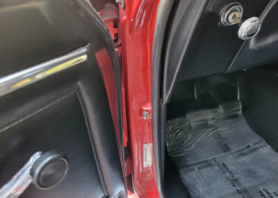 1967 Chevrolet Camaro SS in Burgundy Metallic - door