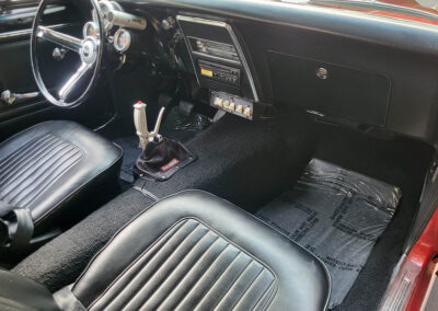 1967 Chevrolet Camaro SS in Burgundy Metallic - interior