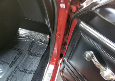 1967 Chevrolet Camaro SS in Burgundy Metallic - door