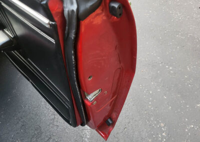 1967 Chevrolet Camaro SS in Burgundy Metallic - door