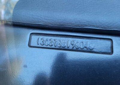 1968 Chevrolet Chevelle in Smoke Gray Metallic - VIN tag